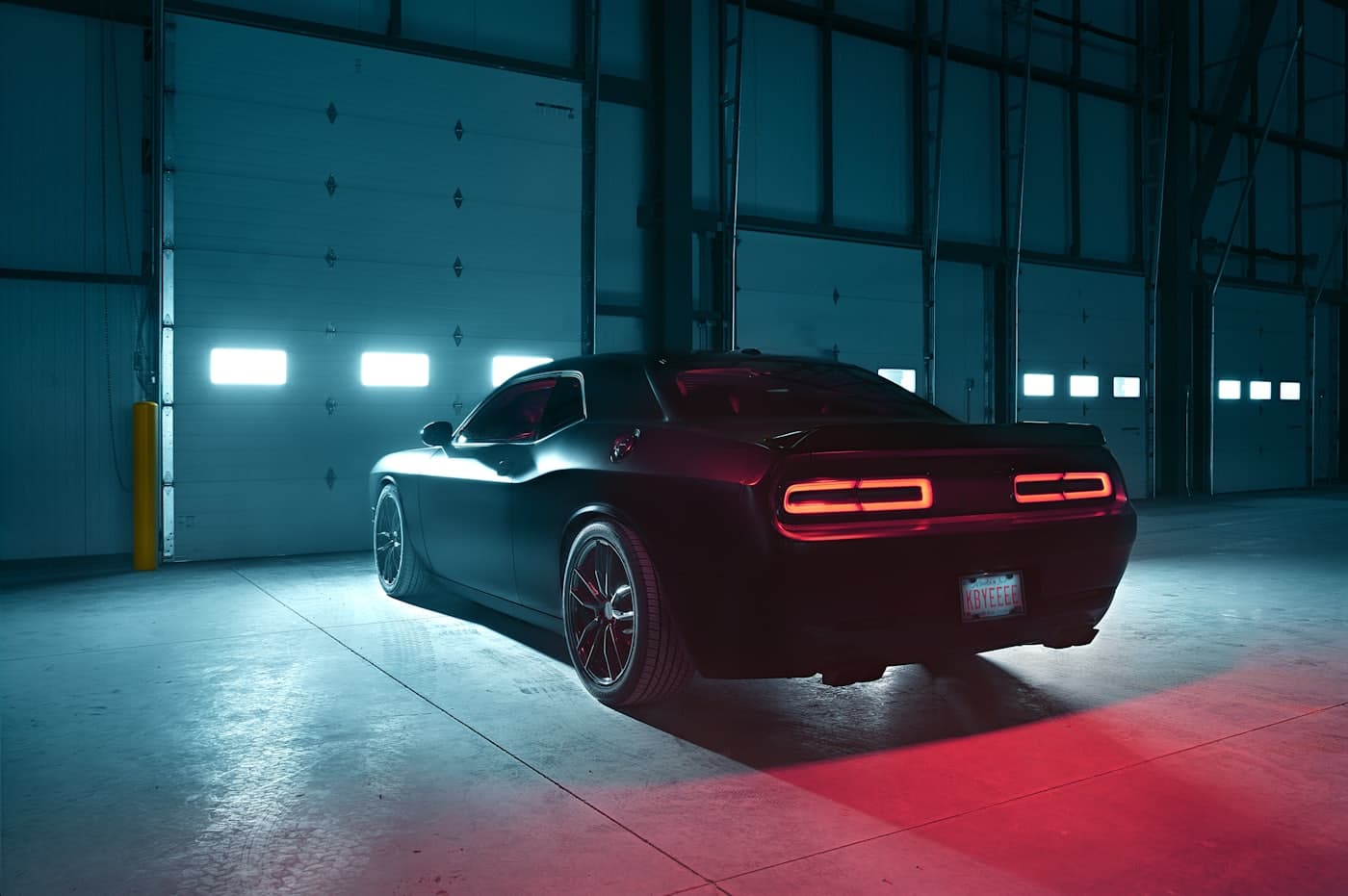 Deep gloss on a freshly coated dark car